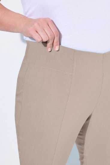 Ulla Popken Bengaline Elastic Waist Stretch Capri Pants Orange - Nohavice - Nohavice pre ženy vo veľkých veľkostiach