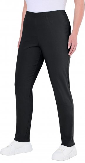 Ulla Popken Bengaline Slim Leg Sienna Fit Elastic Waist Pants Black - Džíny & Nohavice vo Veľkých Veľkostiach – Plus Size - 