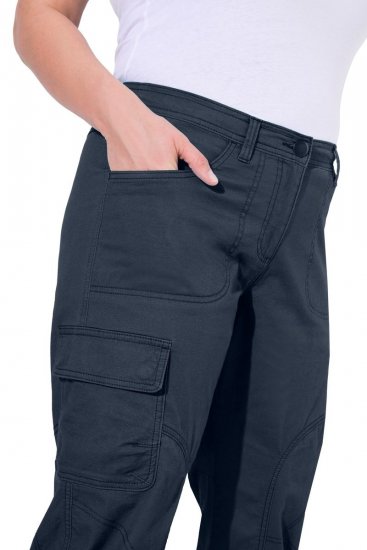 Ulla Popken Stretch Cotton Cargo Crop Pants Navy - Nohavice - Nohavice pre ženy vo veľkých veľkostiach