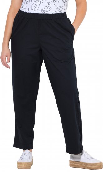 Ulla Popken Wide Leg Ruby Fit Stretch Chino Pants Navy - Džíny & Nohavice vo Veľkých Veľkostiach – Plus Size - 