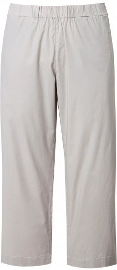 Ulla Popken Wide Leg Ruby Fit Stretch Chino Pants Pebble - Džíny & Nohavice vo Veľkých Veľkostiach – Plus Size - 