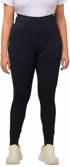 Ulla Popken High Waist Quick Dry Recycled Stretch Leggings Grey - Džíny & Nohavice vo Veľkých Veľkostiach – Plus Size - 