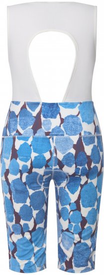Ulla Popken Abstract Print Padded Cycling Shorts With Suspenders White - Džíny & Nohavice vo Veľkých Veľkostiach – Plus Size - 