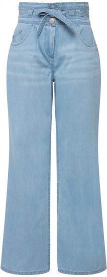 Ulla Popken Soft Denim Wide Leg Jeans Blue Denim - Džíny & Nohavice vo Veľkých Veľkostiach – Plus Size - 