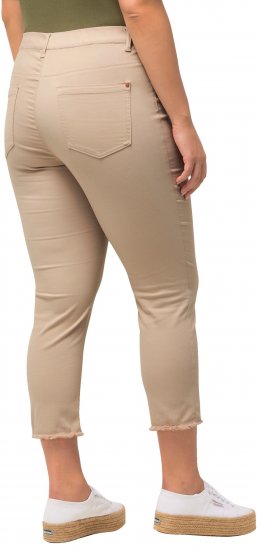 Ulla Popken Stretch Blend Bengaline Pants Dark Putty - Džíny & Nohavice vo Veľkých Veľkostiach – Plus Size - 