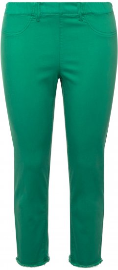 Ulla Popken Stretch Blend Bengaline Pants Emerald Green - Džíny & Nohavice vo Veľkých Veľkostiach – Plus Size - 