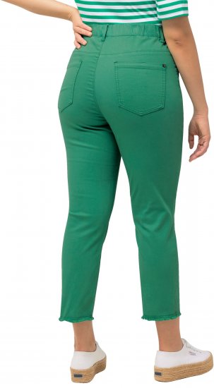 Ulla Popken Stretch Blend Bengaline Pants Emerald Green - Džíny & Nohavice vo Veľkých Veľkostiach – Plus Size - 