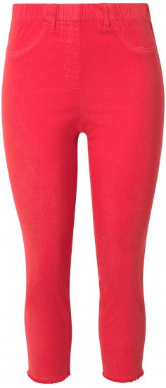Ulla Popken Stretch Blend Bengaline Pants Neon Red - Džíny & Nohavice vo Veľkých Veľkostiach – Plus Size - 