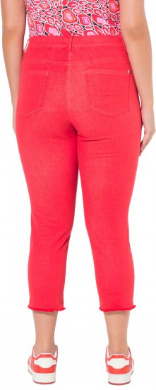 Ulla Popken Stretch Blend Bengaline Pants Neon Red - Džíny & Nohavice vo Veľkých Veľkostiach – Plus Size - 