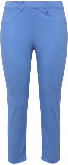 Ulla Popken Stretch Blend Bengaline Pants Blue - Džíny & Nohavice vo Veľkých Veľkostiach – Plus Size - 