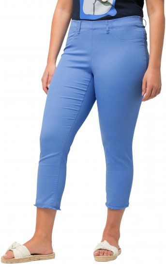 Ulla Popken Stretch Blend Bengaline Pants Blue - Džíny & Nohavice vo Veľkých Veľkostiach – Plus Size - 