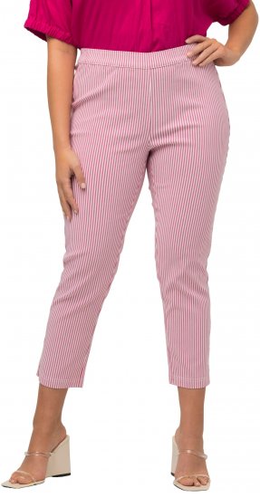 Ulla Popken Stretch Blend Bengaline Pants Pale Lilac - Džíny & Nohavice vo Veľkých Veľkostiach – Plus Size - 