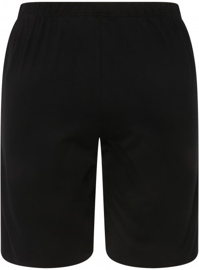 Ulla Popken Stretch Knit Bermuda Shorts Black - Džíny & Nohavice vo Veľkých Veľkostiach – Plus Size - 