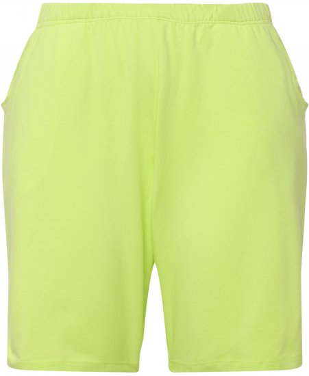 Ulla Popken Stretch Knit Bermuda Shorts Green - Džíny & Nohavice vo Veľkých Veľkostiach – Plus Size - 