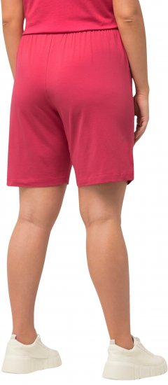 Ulla Popken Stretch Knit Bermuda Shorts Red - Džíny & Nohavice vo Veľkých Veľkostiach – Plus Size - 