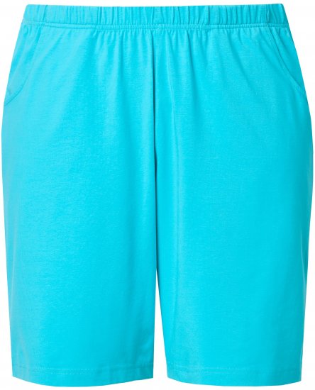 Ulla Popken Stretch Knit Bermuda Shorts Blue - Džíny & Nohavice vo Veľkých Veľkostiach – Plus Size - 