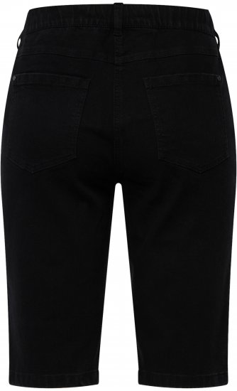 Ulla Popken Basic Denim Mandy Bermuda Shorts Black - Džíny & Nohavice vo Veľkých Veľkostiach – Plus Size - 