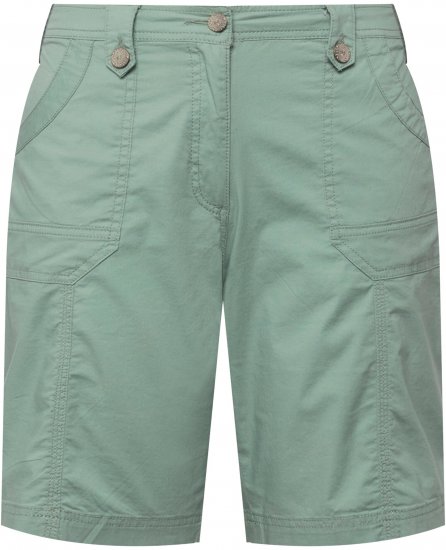Ulla Popken Cargo Bermuda Shorts Light Moss Green - Džíny & Nohavice vo Veľkých Veľkostiach – Plus Size - 