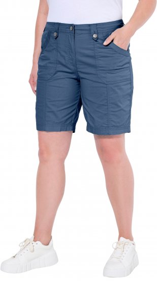 Ulla Popken Cargo Bermuda Shorts Atlantic Blue - Džíny & Nohavice vo Veľkých Veľkostiach – Plus Size - 
