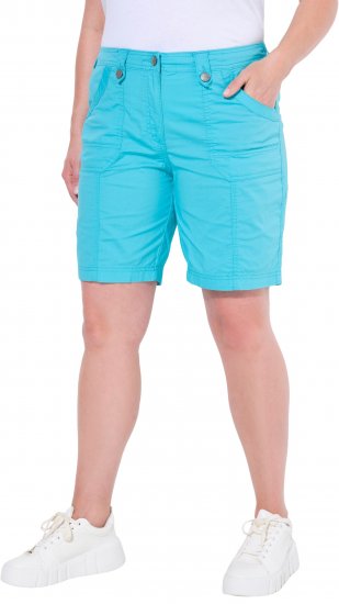 Ulla Popken Cargo Bermuda Shorts Blue - Džíny & Nohavice vo Veľkých Veľkostiach – Plus Size - 