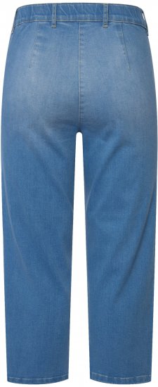 Ulla Popken Cropped Stretch Blend Mony Jeans Blue - Džíny & Nohavice vo Veľkých Veľkostiach – Plus Size - 