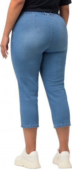 Ulla Popken Cropped Stretch Blend Mony Jeans Blue - Džíny & Nohavice vo Veľkých Veľkostiach – Plus Size - 