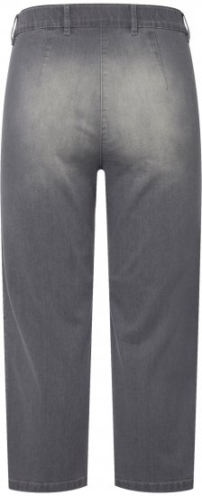 Ulla Popken Cropped Stretch Blend Mony Jeans Denim Blue - Džíny & Nohavice vo Veľkých Veľkostiach – Plus Size - 