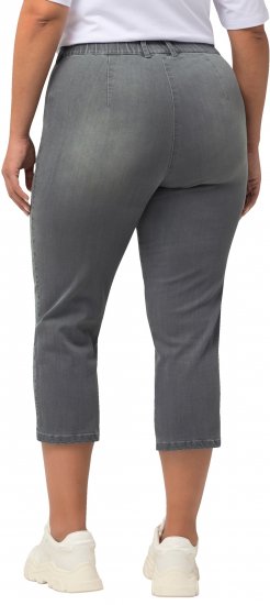 Ulla Popken Cropped Stretch Blend Mony Jeans Denim Blue - Džíny & Nohavice vo Veľkých Veľkostiach – Plus Size - 