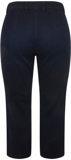 Ulla Popken Cropped Stretch Blend Mony Jeans Denim Blue - Džíny & Nohavice vo Veľkých Veľkostiach – Plus Size - 