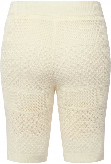 Ulla Popken Crochet Bermuda Layered Look Shorts White - Džíny & Nohavice vo Veľkých Veľkostiach – Plus Size - 