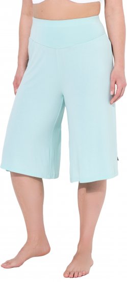 Ulla Popken Wide Leg Flared Bermuda Shorts Blue - Džíny & Nohavice vo Veľkých Veľkostiach – Plus Size - 