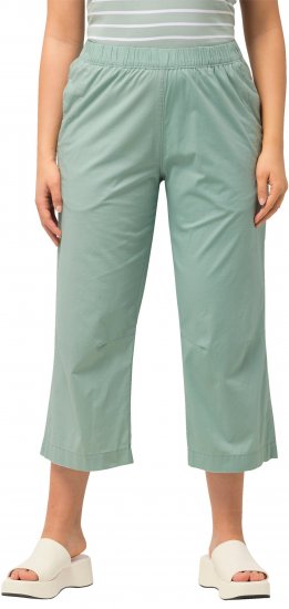 Ulla Popken Cropped Ruby Fit Pants Moss Green - Džíny & Nohavice vo Veľkých Veľkostiach – Plus Size - 