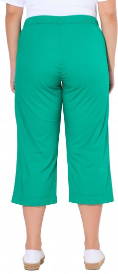 Ulla Popken Cropped Ruby Fit Pants Emerald Green - Džíny & Nohavice vo Veľkých Veľkostiach – Plus Size - 