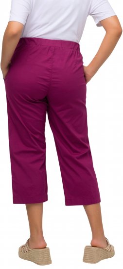 Ulla Popken Cropped Ruby Fit Pants Magnolia Red - Džíny & Nohavice vo Veľkých Veľkostiach – Plus Size - 