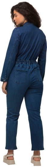 Ulla Popken Denim Boiler Suit Blue Denim - Džíny & Nohavice vo Veľkých Veľkostiach – Plus Size - 