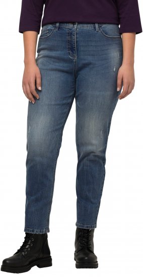 Ulla Popken Thermal Mom Jeans Blue Denim - Džíny & Nohavice vo Veľkých Veľkostiach – Plus Size - 