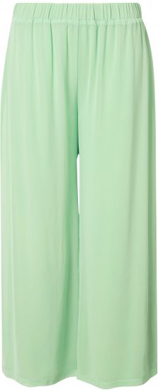 Ulla Popken Layered Chiffon Wide Leg Pants Green - Džíny & Nohavice vo Veľkých Veľkostiach – Plus Size - 