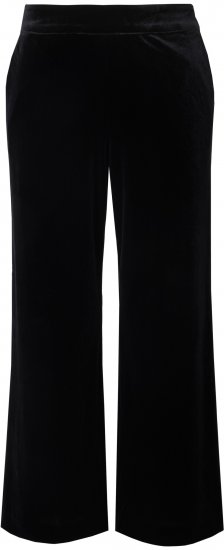 Ulla Popken Velvet Suit Pants Black - Džíny & Nohavice vo Veľkých Veľkostiach – Plus Size - 