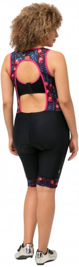 Ulla Popken Functional Padded Zip Front Cycling Leotard Black - Džíny & Nohavice vo Veľkých Veľkostiach – Plus Size - 