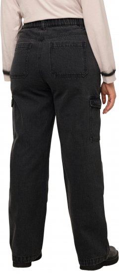Ulla Popken Mandy Cargo Jeans Black - Džíny & Nohavice vo Veľkých Veľkostiach – Plus Size - 