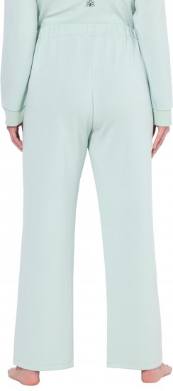 Ulla Popken Box Pleat Stretch Fit Yoga Pants Light Blue - Džíny & Nohavice vo Veľkých Veľkostiach – Plus Size - 