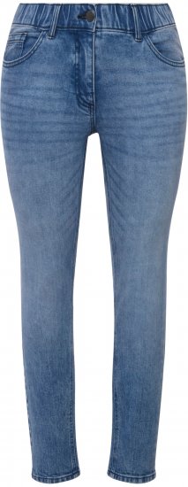 Ulla Popken Distressed Wash Jeans Blue - Džíny & Nohavice vo Veľkých Veľkostiach – Plus Size - 