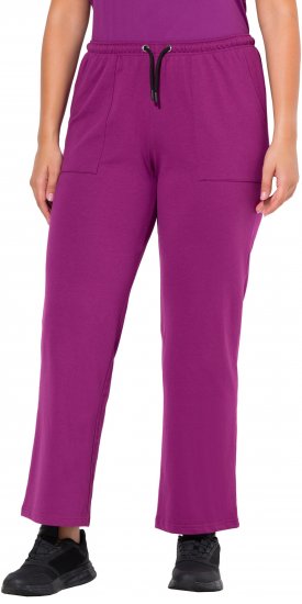 Ulla Popken Straight Leg Joggers Purple - Džíny & Nohavice vo Veľkých Veľkostiach – Plus Size - 