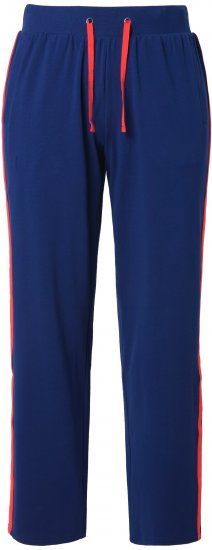 Ulla Popken Side Stripe Joggers Blue - Džíny & Nohavice vo Veľkých Veľkostiach – Plus Size - 