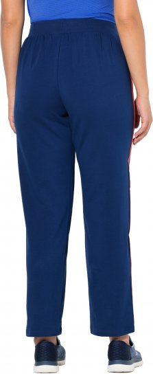 Ulla Popken Side Stripe Joggers Blue - Džíny & Nohavice vo Veľkých Veľkostiach – Plus Size - 