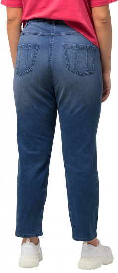 Ulla Popken Rhinestone Detail Stretch Fit Skinny Jeans Blue Denim - Džíny & Nohavice vo Veľkých Veľkostiach – Plus Size - 