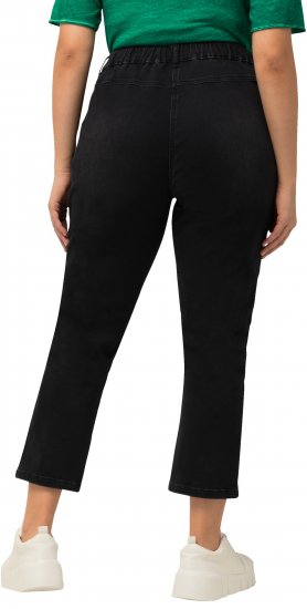 Ulla Popken Sienna Crop Stretch Jeans Black - Džíny & Nohavice vo Veľkých Veľkostiach – Plus Size - 