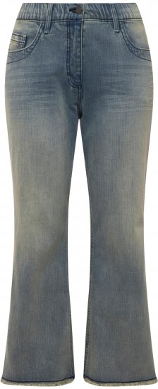 Ulla Popken Fringed Leg Mandy Jeans Blue - Džíny & Nohavice vo Veľkých Veľkostiach – Plus Size - 