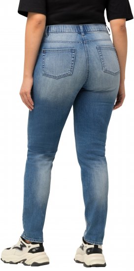 Ulla Popken Distressed Stretch Fit Sarah Jeans Blue - Džíny & Nohavice vo Veľkých Veľkostiach – Plus Size - 