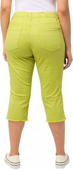 Ulla Popken Stretch Fit Raw Hem Capris Pistachio - Džíny & Nohavice vo Veľkých Veľkostiach – Plus Size - 